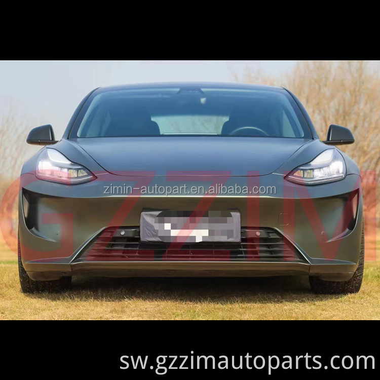 Mbele na taa ya nyuma ya bumper nzima iliyosasisha mwili kit giza papa bodykit kwa mfano 3